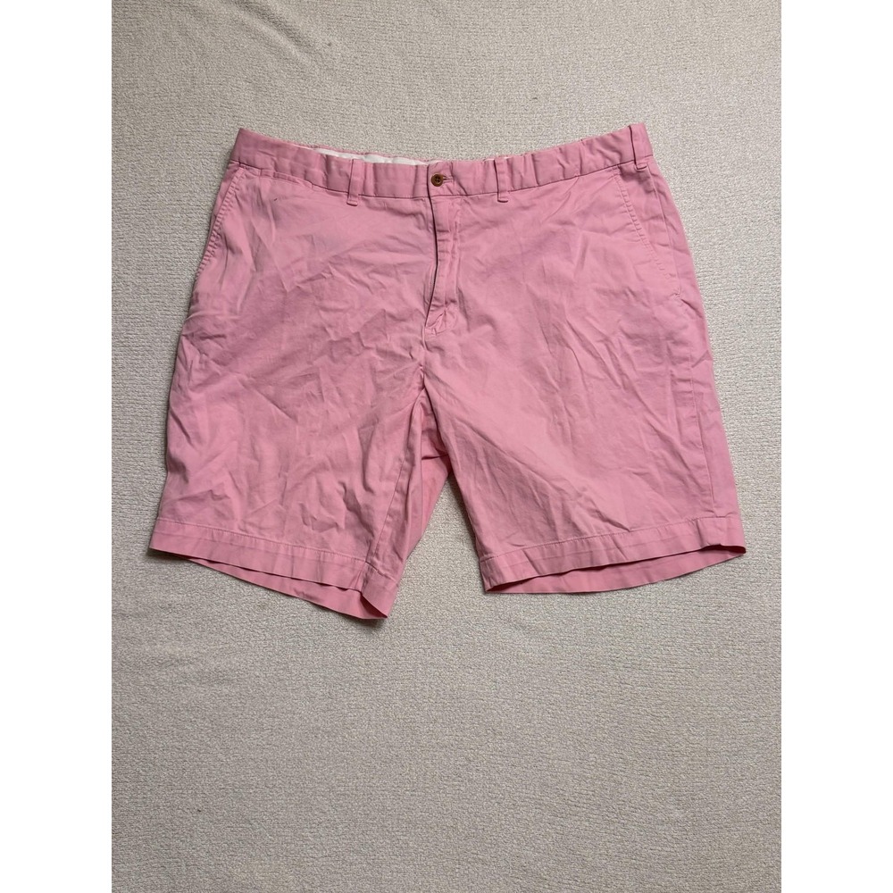 Polo Golf Ralph Lauren Mens Chino Shorts 38 Pink Cotton Stretch Solid Classic